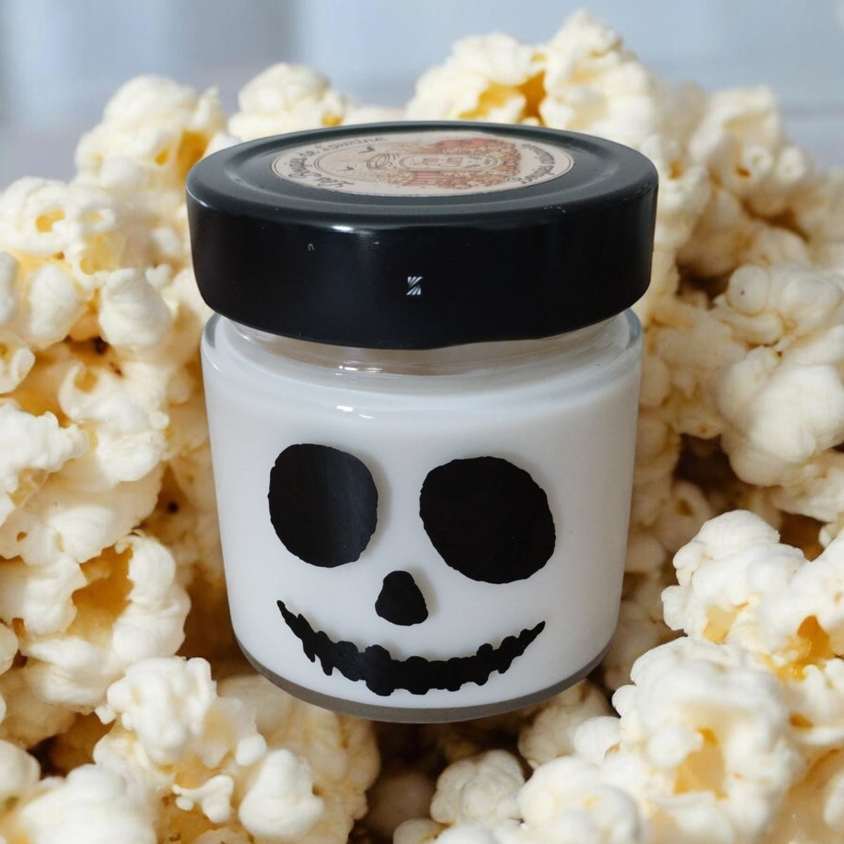 Bougie halloween parfum Pop corn