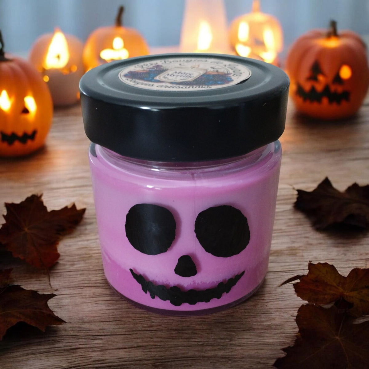 Bougie halloween parfum mûre et myrtille