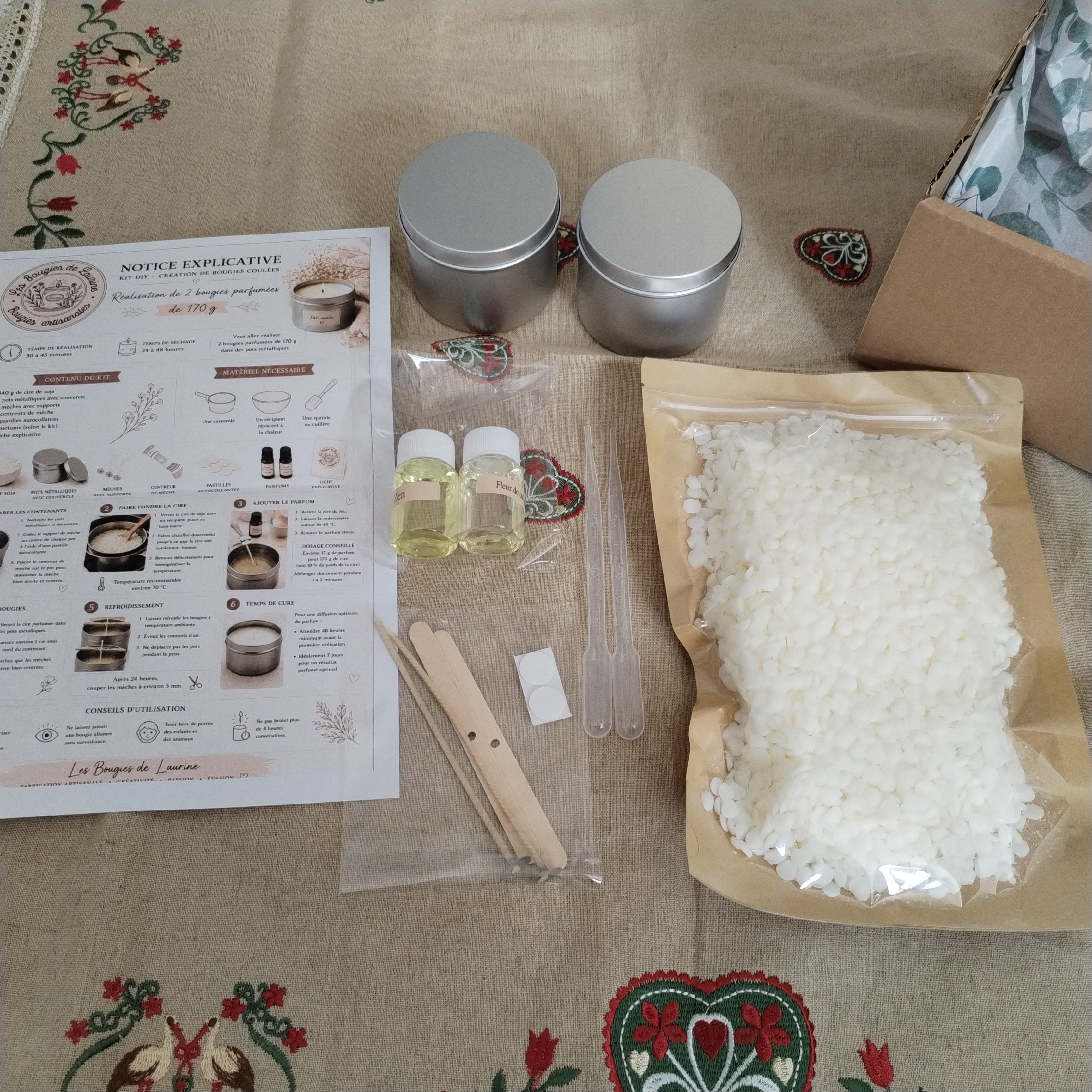 Kit DIY bougies doux
