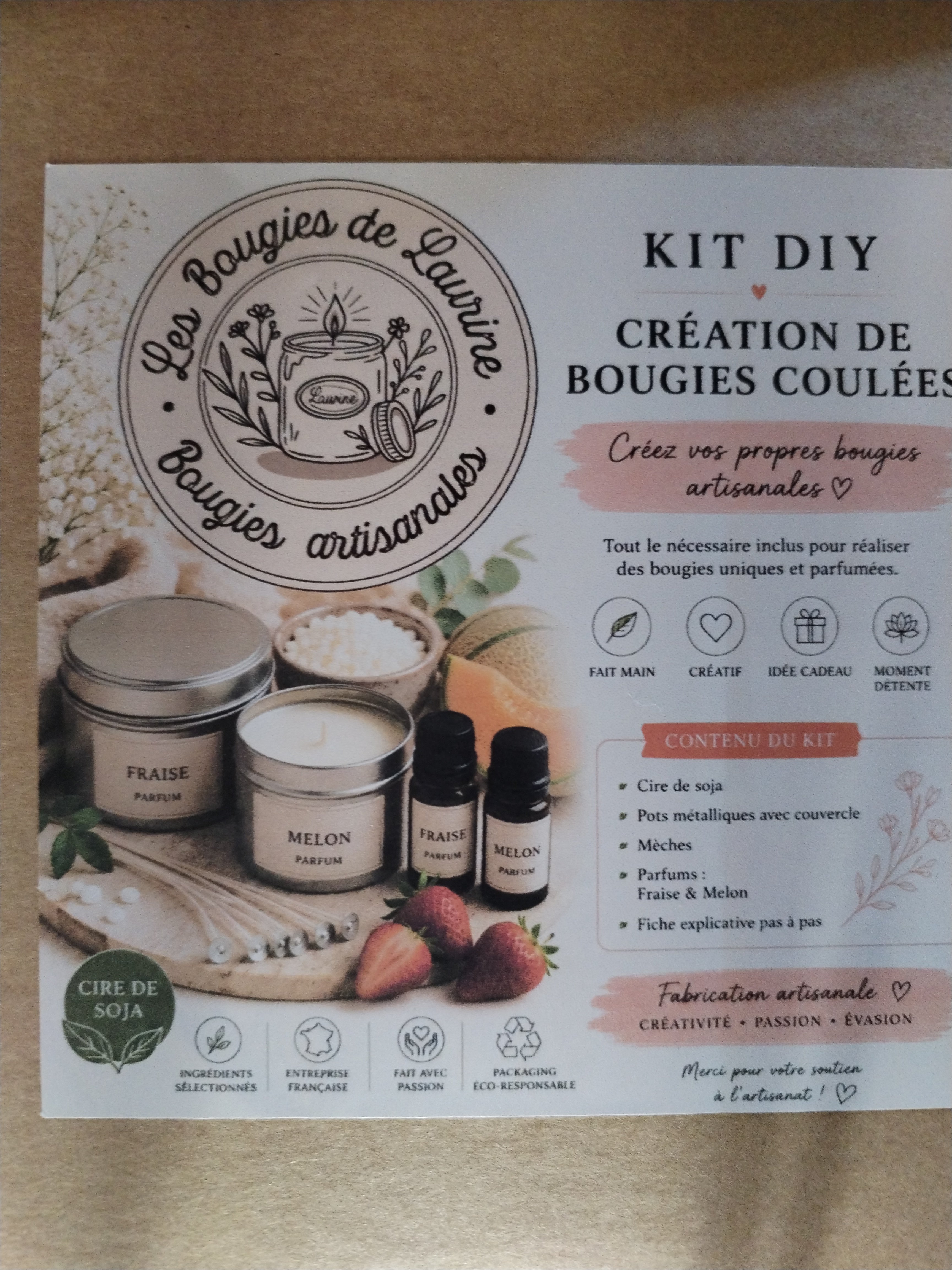 Kit DIY bougies doux